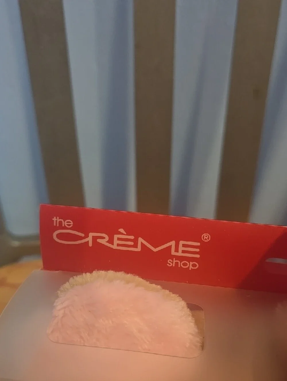 The Crème Shop Plush Headband with Pink Bow Adults Or Kids